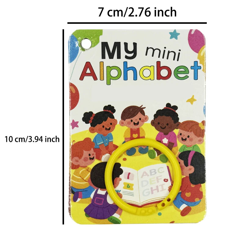 156 Words A-Z Learning Cards with Pictures, 27 English Word Cards, Educational Cognitive Games