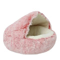 Cat Dog  Bed Pet Mattress Sleeping Warm Soft Plush Pet Bed with Cover Round  Nest Cave for Small Dogs kitten