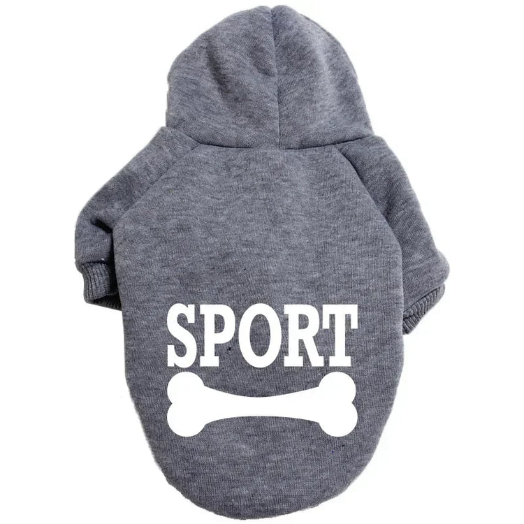 Dog fleece hoodie for warmth and style