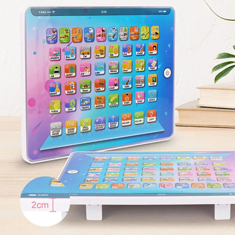 Kids Learning Pad/Tablet Interactive Toddler Toys with Words Numbers Alphabets Music Electronic Educational Toy for Preschool