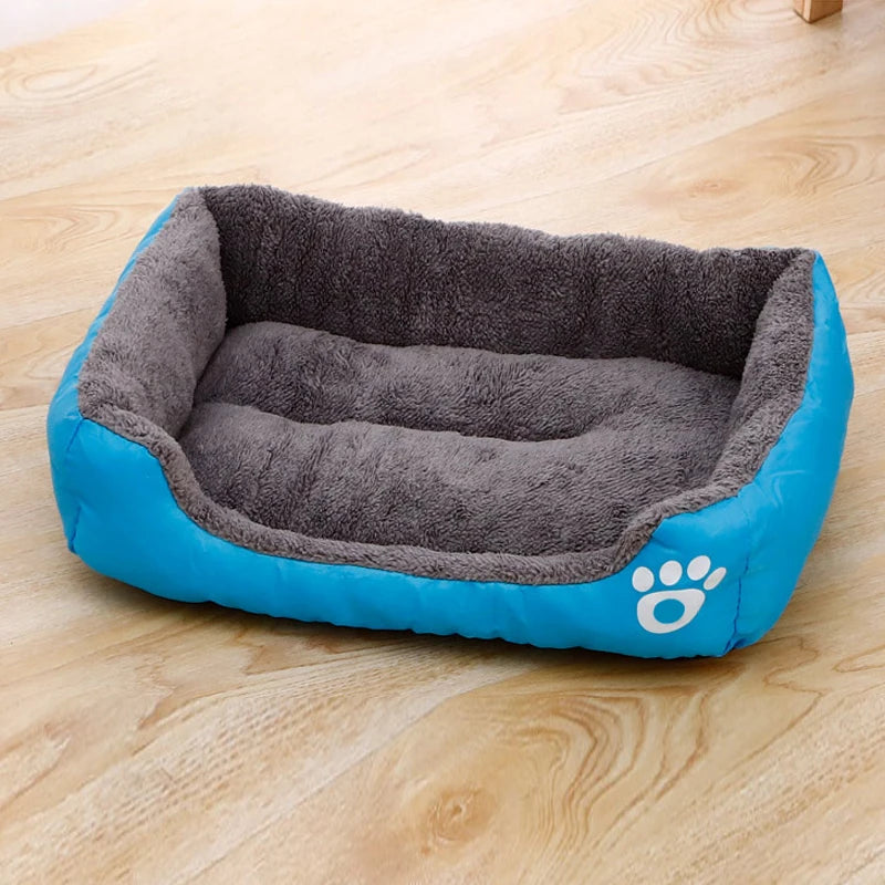 Black Dog Bed Plush Sleeping Bed for Large, Medium and Small Dogs, Non-Slip and Bite-Resistant Pet Sleeping Mat