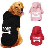 Warm dog hoodie for small and large dogs
