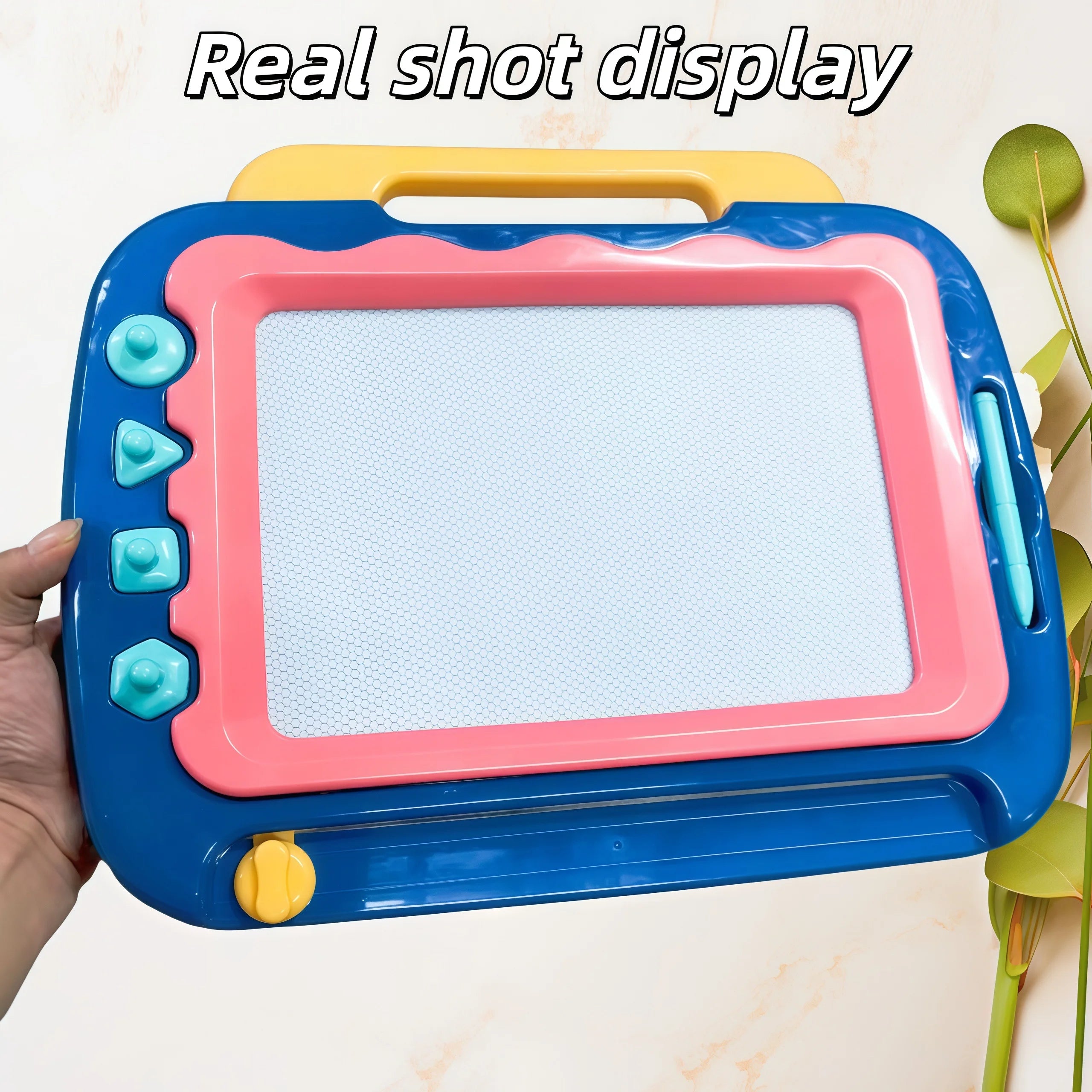 Baby colored magnetic drawing board super large children's toy graffiti erasable drawing writing board magnetic suction early ed