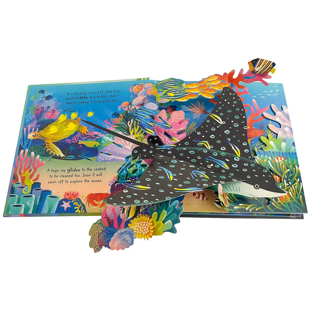 Usborne Pop Up Ocean 3D Flap English Picture Book for Kids Baby Educational Parent-child Interaction Bedtime Reading Books