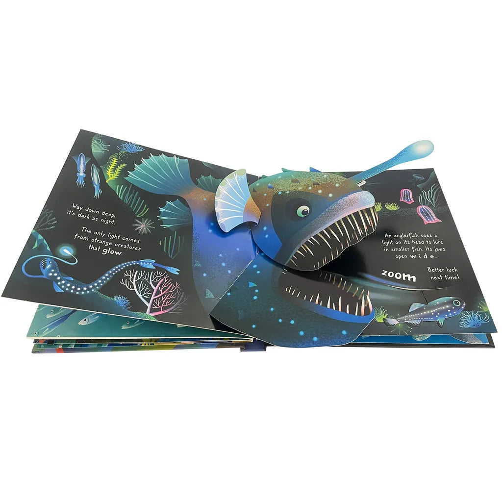 Usborne Pop Up Ocean 3D Flap English Picture Book for Kids Baby Educational Parent-child Interaction Bedtime Reading Books